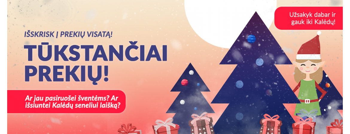 Kalėdinis švenčių metas.